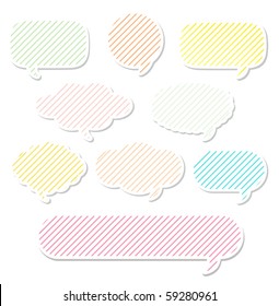 Dialog clouds. vector illustration