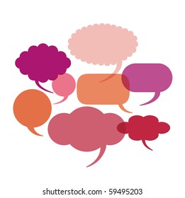 Dialog clouds. vector illustration