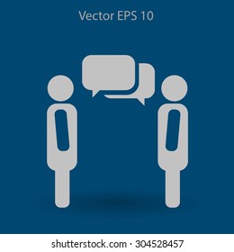 dialog human  vector icon
