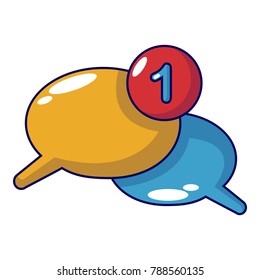 Dialog icon. Cartoon illustration of dialog vector icon for web