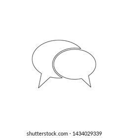 dialog icon. Element of web for mobile concept and web apps icon. Outline, thin line icon for website design and development, app development
