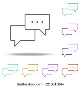dialog icon. Elements of business in multi color style icons. Simple icon for websites, web design, mobile app, info graphics