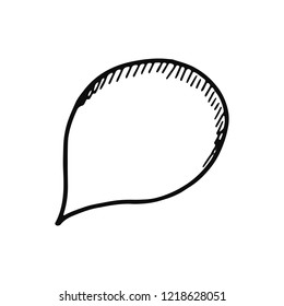 dialog icon. isolated black object.
