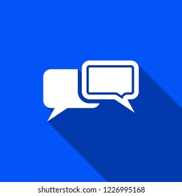 Dialog icon with shadow , sign design
