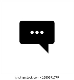 Dialog icon, simple chat vector illustration