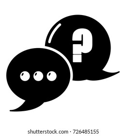 Dialog icon. Simple illustration of dialog vector icon for web