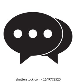 Dialog icon, speech bubble, chat icon, sms symblol, comments icon