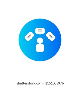 dialog icon. vector