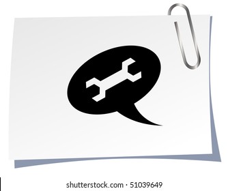 Dialog icon. Vector