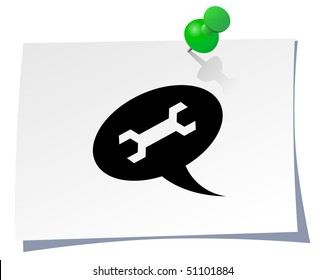   Dialog icon. Vector