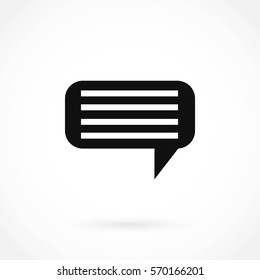 dialog icon vector, flat design best vector icon