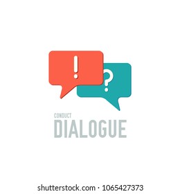Dialog icon vector. Dialog sign on white background. Dialog icon for web and app
