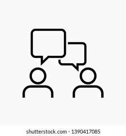 dialog icon vector sign symbol