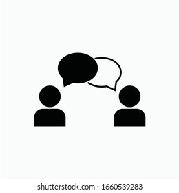 dialog icon vector sign symbol isolated