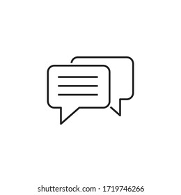 dialog icon vector sign symbol isolated