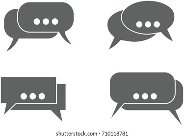 Dialog icons in vector