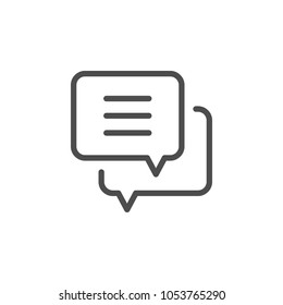 Dialog line icon