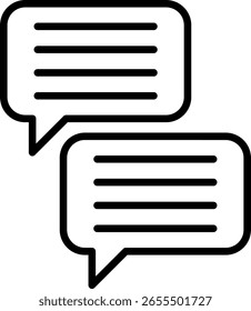 Dialog Line Icon Vector Design