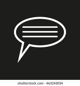dialog message, speech, vector icons