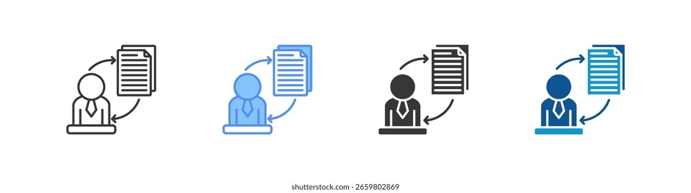 Dialog Multistyle Icon set collection