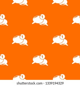 Dialog pattern vector orange for any web design best