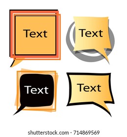 Dialog set. The dialog box. Vector illustration.