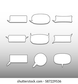 dialog set vector icon