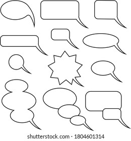 dialog speak set symbol comic