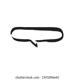 Dialog talk chat bubble illustration on white background