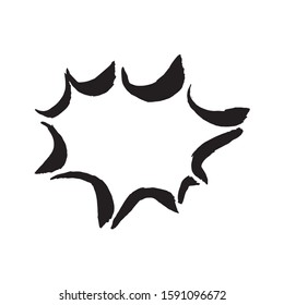 Dialog talk chat bubble illustration on white background