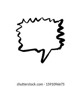 Dialog talk chat bubble illustration on white background