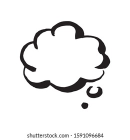 Dialog talk chat bubble illustration on white background