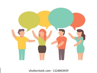 Dialog. Vector illustration for business design and infographic