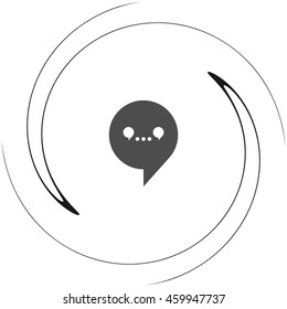 Dialog vector web icon