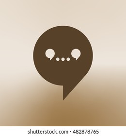 Dialog vector web icon