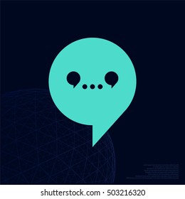 Dialog vector web icon