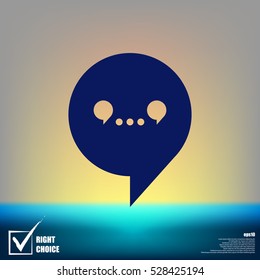 Dialog vector web icon