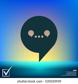 Dialog vector web icon