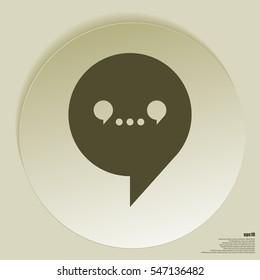 Dialog vector web icon