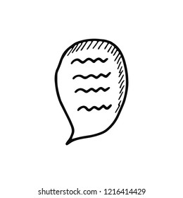 dialog window. icon isolated object silhouette.