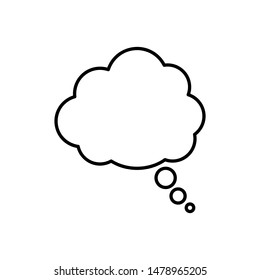 Dialog window icon. Speech bubble with shadow.  Mobile concept and web design 