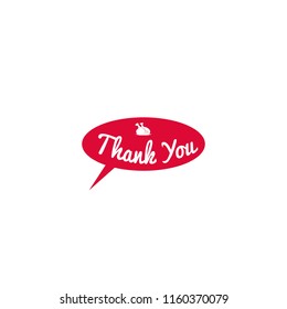 Dialogue, answer, thank you, fried chicken or turkey, red, vector illustration, flat