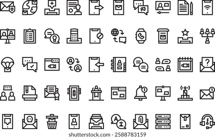 Dialogue assets icons High-Quality Vector Icons Collection with Editable Stroke. Ideal for Professional and Creative Projects.