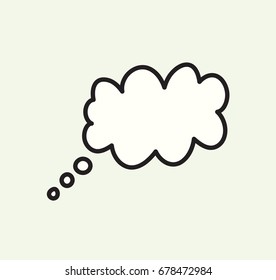 Dialogue Ballon. Vector Illustration.