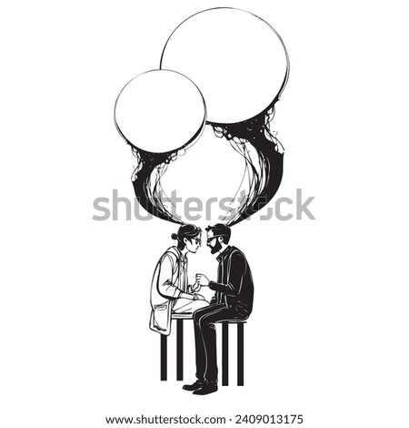 Dialogue between a man and a woman