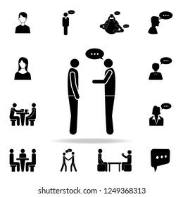 dialogue between two people icon. Detailed set of conversation icons. Premium graphic design. One of the collection icons for websites, web design, mobile app