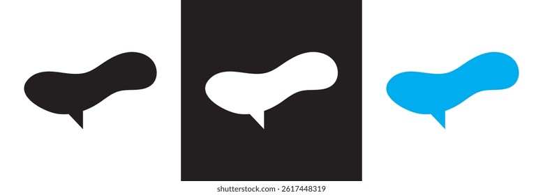 Dialogue box icon. Vector for websites, mobile interfaces, presentations, banner, visual branding etc. Vector illustration. isolated on white and black background. EPS 10