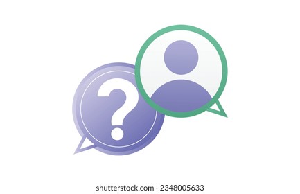 Dialogue box with user is conceptualizing customer complaint.on white background.Vector Design Illustration.
