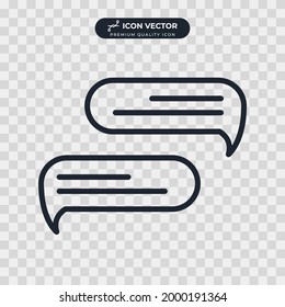 dialogue, bubble chat icon symbol template for graphic and web design collection logo vector illustration