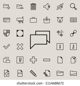 dialogue bubble icon. Detailed set of minimalistic icons. Premium graphic design. One of the collection icons for websites, web design, mobile app on colored background